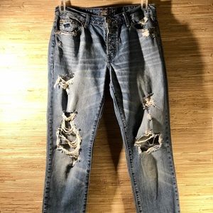 Abercrombie + Fitch Distressed Jeans
